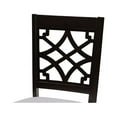 thumbnail image 6 of Baxton Studio Mael Modern and Contemporary Grey Fabric Upholstered and Dark Brown Finished Wood 7-Piece Dining Set, 6 of 7