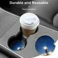 thumbnail image 5 of Car Coasters for Cup Holder Absorbent, Car Ceramic Coasters with Finger Notch, Auto Accessories for Men Women Boy Lifts The Stars 2 Pack, 5 of 6