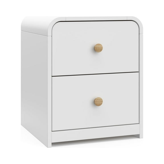 Storkcraft Santos Nightstand, White