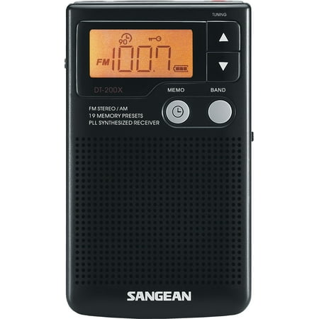 Sangean Compact Digital Tuning Pocket Size Portable AM/FM Radio with Built-in