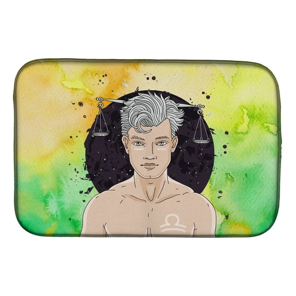 Libra Zodiac Sign Dish Drying Mat