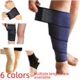 thumbnail image 2 of Vendaje elástico de corrección para ejercicios de fitness y yoga, almohadillas para tobillos, muñequeras, coderas, rodilleras, piernas y protección de cintura, 2 of 6