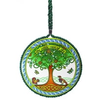 Irish Blessing Ceramic Pot Stand Hanging Rope Plaque 7'' by Royal Tara