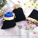 thumbnail image 3 of 30 piezas con bolsas de joyería, bolsas con cordón, bolsa de regalo (negro) Afortunado Sencillez, 3 of 5