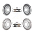 thumbnail image 1 of Transit Auto Front Rear Ceramic Pads and Coated Disc Brake Rotors Kit for Car Mazda 3 Sport FWD KGA-102830, 1 of 11