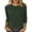 A68 Army Green, variant on Xdegoge 3/4 Sleeve Tops for Women Crew Neck Ribbed Knit Sweater Fashion Pullover Shirts Cozy Fall Winter Clothes