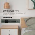 thumbnail image 3 of TFixol Removable Electrical Outlet Track System Concealed Type 6000W High Power Track System Movable Wall Outlet Extender Wire-free Power Strip Sliding Rail Cables Management Compartment for Home, 3 of 7