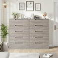 thumbnail image 3 of 5 Drawer Dresser for Bedroom, 51" Tall Dresser, Freestanding Vertical Drawer Cabinet with Storage, Wooden Closet Storage Chest for Living Room, Hallway, Entryway, 3 of 7