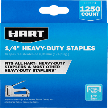 HART Heavy Duty 1/4 Inches Stes (1,250 Count)
