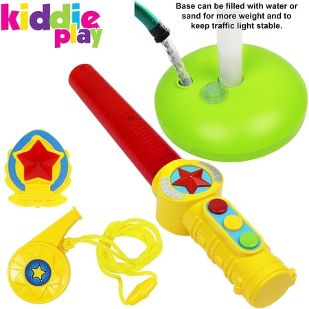 Kiddie Play Traffic Light Toy for Kids Cars and Bikes with Lights and Sounds