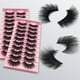 thumbnail image 2 of Multipack de Pestañas 3D y Sedosas, 10 Pares Mezcla Estilos Cruzados Naturales y Dramáticos, 2 of 5