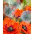 thumbnail image 2 of Schmucker, Annette 12x14 Black Modern Framed Museum Art Print Titled - Mohn und Pustelblumen, 2 of 4