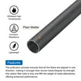 thumbnail image 4 of Uxcell 2Pcs Carbon Fiber Tubes 14 x 16 x 170mm Matte Surface Rod 3K Roll Wrapped Round Tubing for RC Airplane, 4 of 4