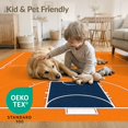 thumbnail image 4 of ODIKA 4'x6' Washable Area Rug Round Basketball Blanket Interlocking Lines Markings Football for Bedroom, Reading Nook, Pet Friendly & Non-Shedding, 4 of 7