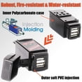 thumbnail image 4 of Monitor de batería dual USB 3.1 A MOTOPOWER MP0608A para motocicleta, 4 of 6