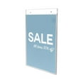 thumbnail image 3 of Classic Image Wall-Mount Sign Holder, Portrait, 8 1/2 X 11, Clear | Bundle of 2 Each, 3 of 5