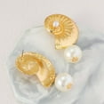 thumbnail image 3 of Sdmnsg-T Gold Plated Boho Ocean Earrings, Shell Earrings Seashell Stud Earrings Beach Jewelry Gifts for Women, 3 of 6