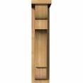 thumbnail image 2 of 5 1/2"W x 12"D x 24"H New Brighton Smooth Corbel w/Backplate, Western Red Cedar, 2 of 9