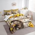 thumbnail image 3 of Homewish Vibrant Sunflower Floral Bedding Comforter Set 7pcs for Kids, Rustic Wooden Plank Queen Bedding Sets, Cartoon Butterfly Queen Sheet Sets, Super Cozy Room Decor, 3 of 7
