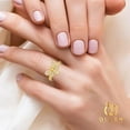 thumbnail image 3 of 14k Gold Over Silver Cubic Zirconia CZ Bumble Bee Ring, 3 of 8