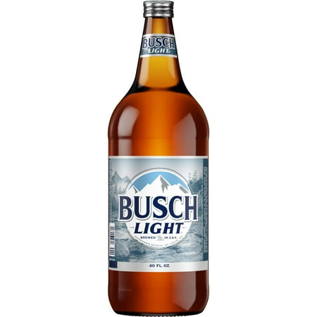 Busch Light Beer 40 fl oz Bottle, 4.1% ABV