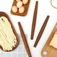 thumbnail image 3 of 1 Pack Wooden Rolling Pin Set for Baking - 11. Inch Dough Roller for Pastry, Pizza, Pie Crust | Non-Stick Wood Rolling Pins, Small & Mini Kitchen Tools, 3 of 7