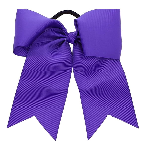 Motique Accessories Purple Jumbo Bow Pony with Tails-One Size, Adults (Purple)