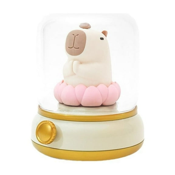 KDJ Bedside Lamp Capybara Flameless Bedroom Night Light Dimmable 2 Lighting Modes - for Home Decor