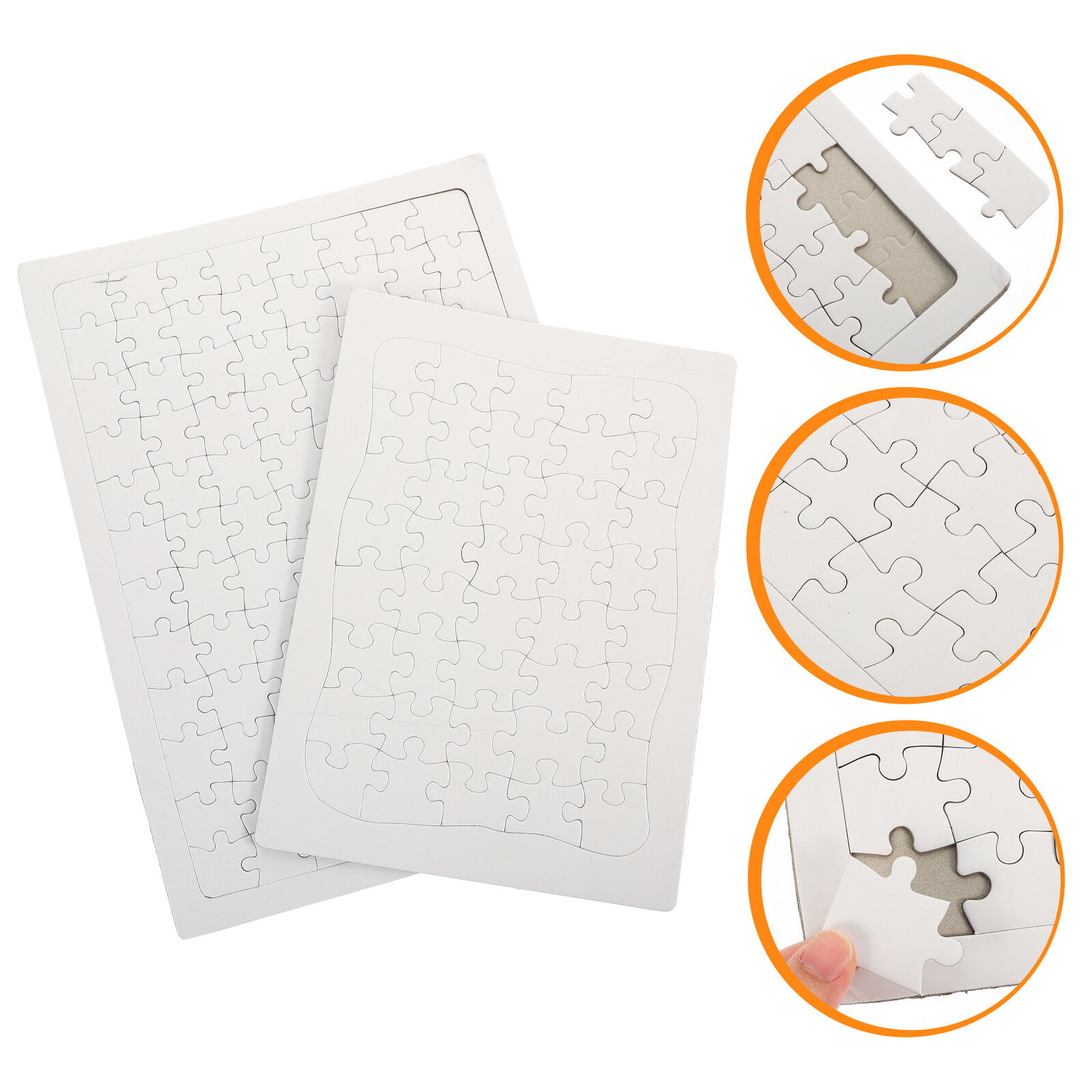 Puzzle Blank Puzzles Diywhite Kids Jigsaw Sublimation Blanks Onwrite Crafts  Pieces Piece Transfer Heat Draw