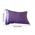 thumbnail image 3 of Clearance! Solid Color Faux Silk Pillowcase Silk No Zipper Envelope Pillow Pillow Cover, 3 of 7