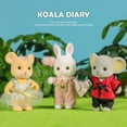 thumbnail image 4 of Sylvanian Families Short Nose Kangaroo Family Calico Critters Hopper Kangaroo Family,  Collectible Doll Animal Figures Bunny Doll Decoration for Easter-Random clothing, 4 of 14