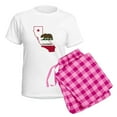 thumbnail image 5 of CafePress - CALI STATE W BEAR Pajamas - Women's Short Sleeve Print T-Shirt and Pants Light Cotton Pajama Set, 5 of 7