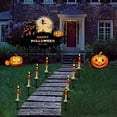 thumbnail image 4 of Fnochy Halloween Decorations, 6 Pack Halloween Garden Stake Lights, Floor Plug Candle Light with Skeleton Ghost Hand, Waterproof & Solar Panel, Light Up Yard Stakes for Indoor/Outdoor Garden Decor, 4 of 9