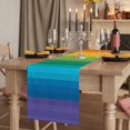 thumbnail image 2 of Table Runners 36 Inches Long Dress Scarves, Rainbow Striped Farmhouse Kitchen Table Runner, Short Coffee Tablerunners, Colorful Gradients Modern Abstract Art 13x36 Inch, 2 of 9