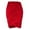 Red, variant on Fashion Ladys Pleating High Waist Solid Casual Slim Base Skirt, M, Hot Pink