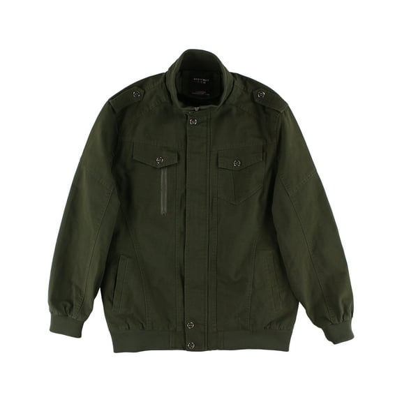 Qiqichen Military Style Jacket Mens Jackets Size M/L, Color: Green