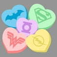 thumbnail image 2 of Boy's Justice League Candy Hearts  Sweatshirt, 2 of 3