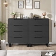 thumbnail image 5 of Luku 4 Drawer Dresser for Bedroom, 41.5" Tall Freestanding Wood Chest, Vertical Storage Cabinet for Living Room, Hallway, Entryway, 5 of 5