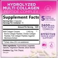 thumbnail image 2 of Multi Collagen Peptides - Hydrolyzed Collagen Types I, II, III, V, X - Best Hair, Skin, Nail & Joint Support for Women - Complete Collagen Peptide Supplement - Non-GMO, Bottled USA - 60 Capsules, 2 of 9
