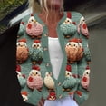 thumbnail image 4 of Cutuoiiu Christmas Open Front Cardigan for Women Cute Print Long Sleeve Button Coat Gifts, 4 of 4