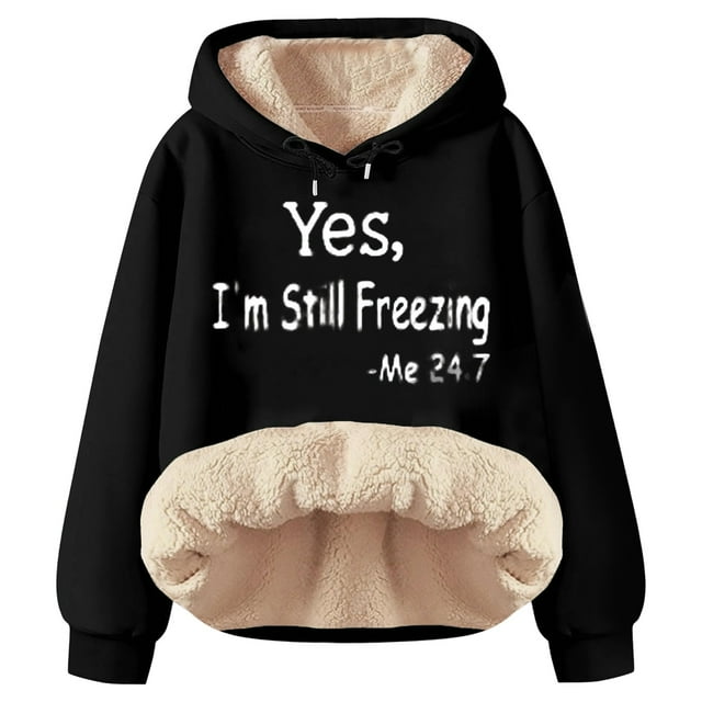 Krdevn Veste à Capuche Grande Taille, Chaude pour l'Hiver, pour Femmes, Taille:3TG