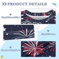 thumbnail image 2 of FORMRS Boys Rash Guard Short Sleeves Swim Shirt Quick Dry UPF 50+ Sun Protection, Sizes 3-12T, Red and Blue Fireworks Pattern, 2 of 6