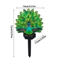 thumbnail image 6 of 1PCS Solar Peacock Garden Sculpture, Tool-Free Solar Powered LED Stake Light, Easy Install Outdoor Decor for Yard Patio Lawn Walkway Garden, 6 of 6