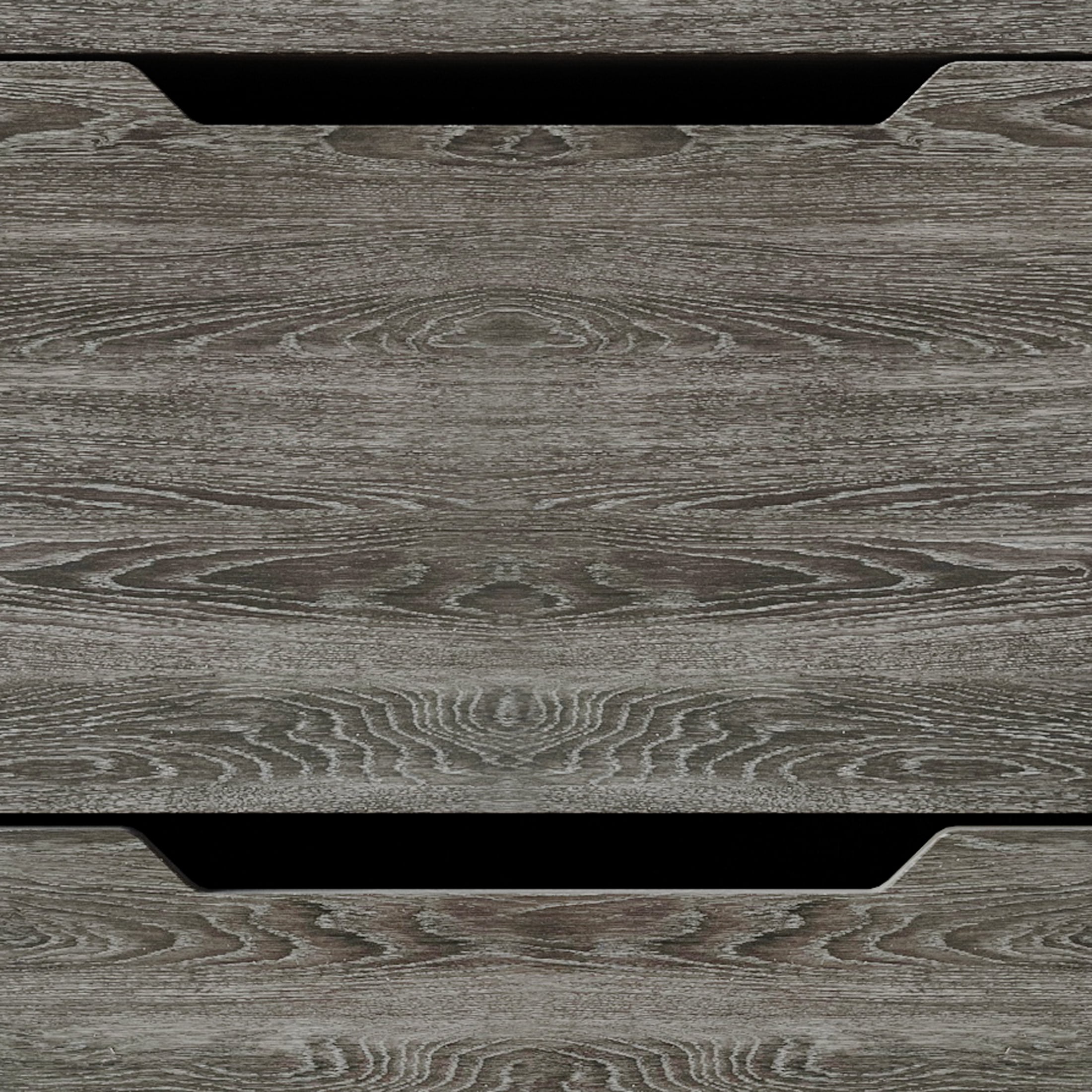 Castle Place Modern 5-Drawers Wooden Dresser, Dark Grey