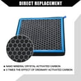 thumbnail image 4 of Unique Bargains No.80292SDA407 Car Cabin Air Filter with Activated Carbon Replacement for Honda Accord 2003-2020 1 Set, 4 of 7