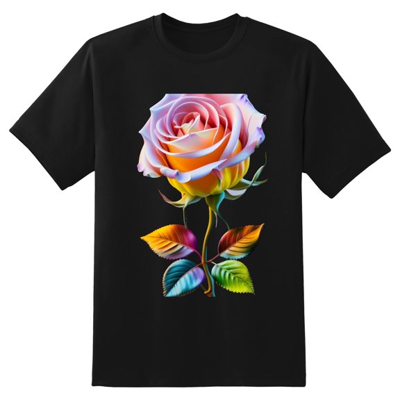 Men's Graphic TeeFlowers (4) Letter Print T-Shirts Round Neck Short Sleeves Sizes XS-5XL Summer Daily Casual Tops