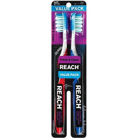 Reach Toothbrush Tongue Freshener Toothbrush Value Pack