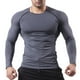 thumbnail image 1 of pstuiky camisa de manga larga para hombre, Blazer informal de manga larga para hombre, color liso, para correr y fitness Tops de hombre s, 1 of 6