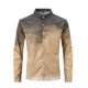 thumbnail image 1 of Blusa y camisa de manga larga con cuello alto para hombre, blusa de poliéster con estampado de botones y degradado, a la moda, para hombre, 1 of 6