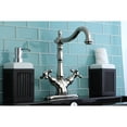 thumbnail image 2 of Kingston Brass KS1496AX Vessel Mount Bathroom Faucet, Polished Nickel, 2 of 2